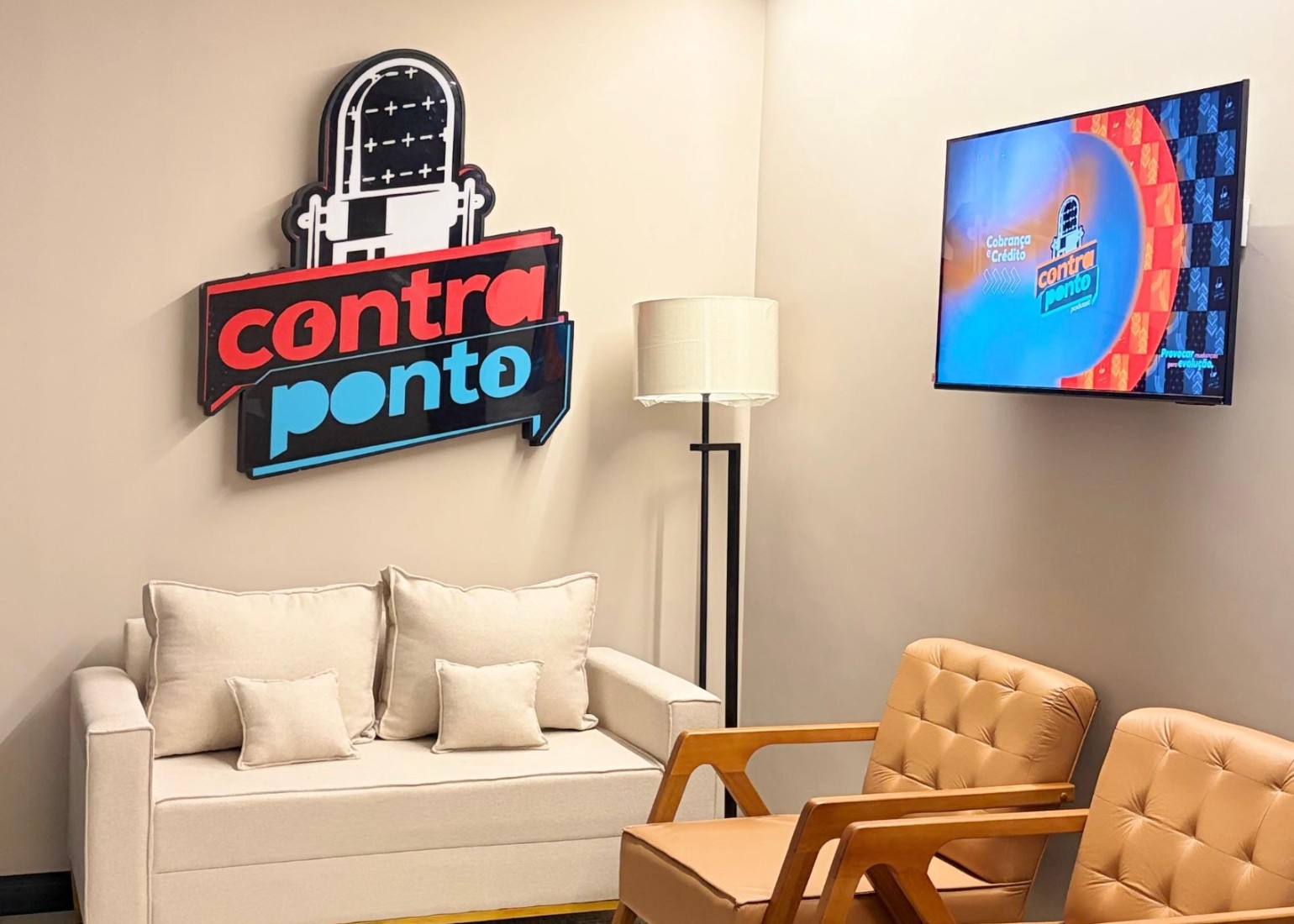 Lounge do Studio Contra Ponto na Avenida Paulista